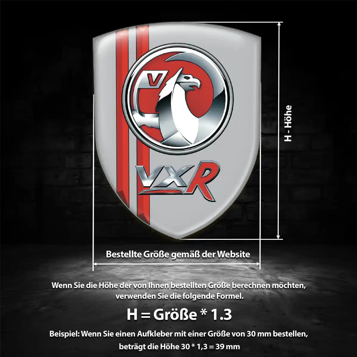 Vauxhall Aufkleber Emblem Wappen Edles Design