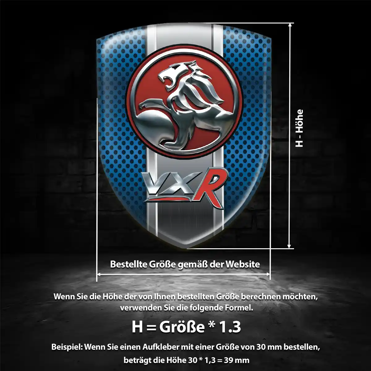 Vauxhall Aufkleber Emblem Wappen Elegantes Design