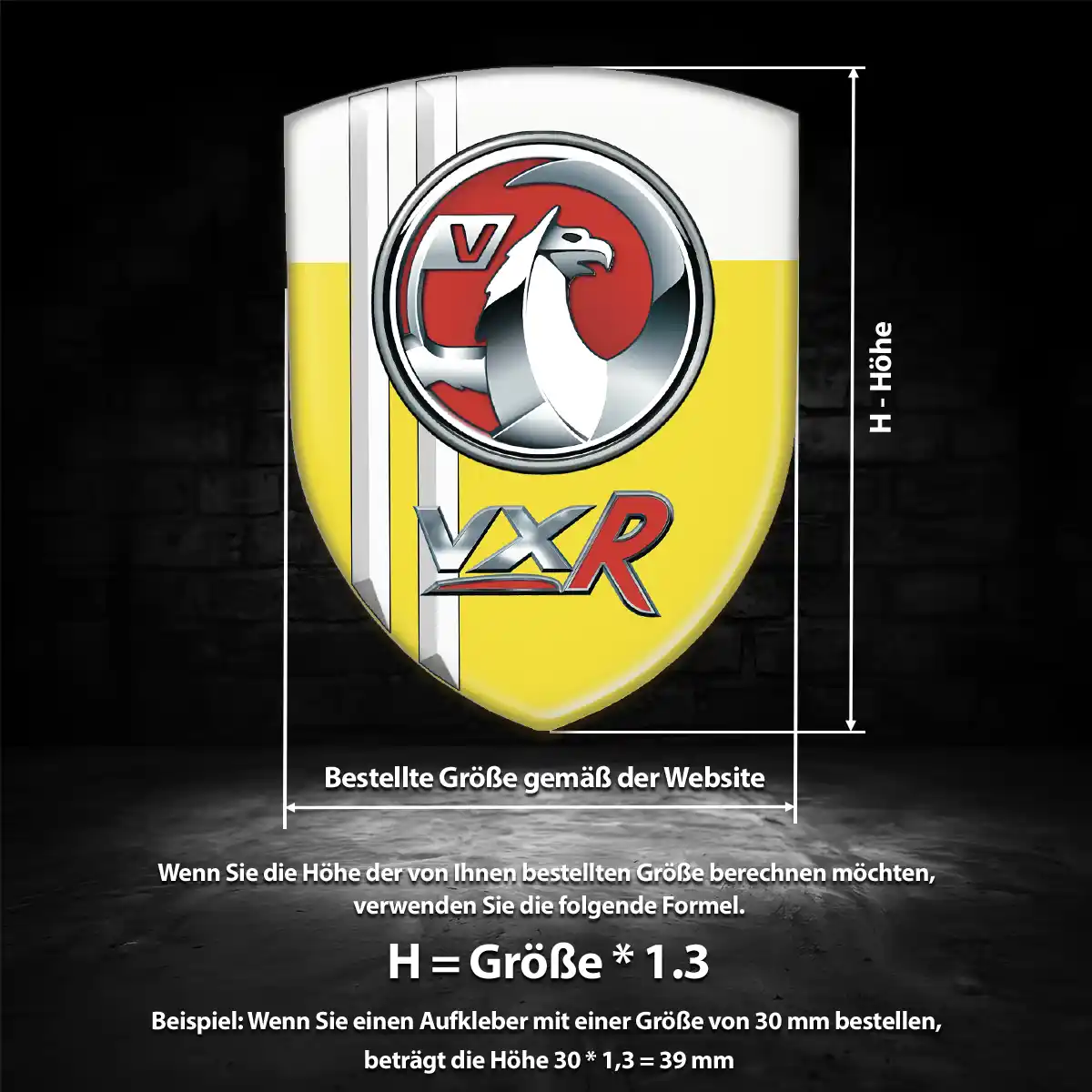 Vauxhall Aufkleber Emblem Wappen Interieurdesign