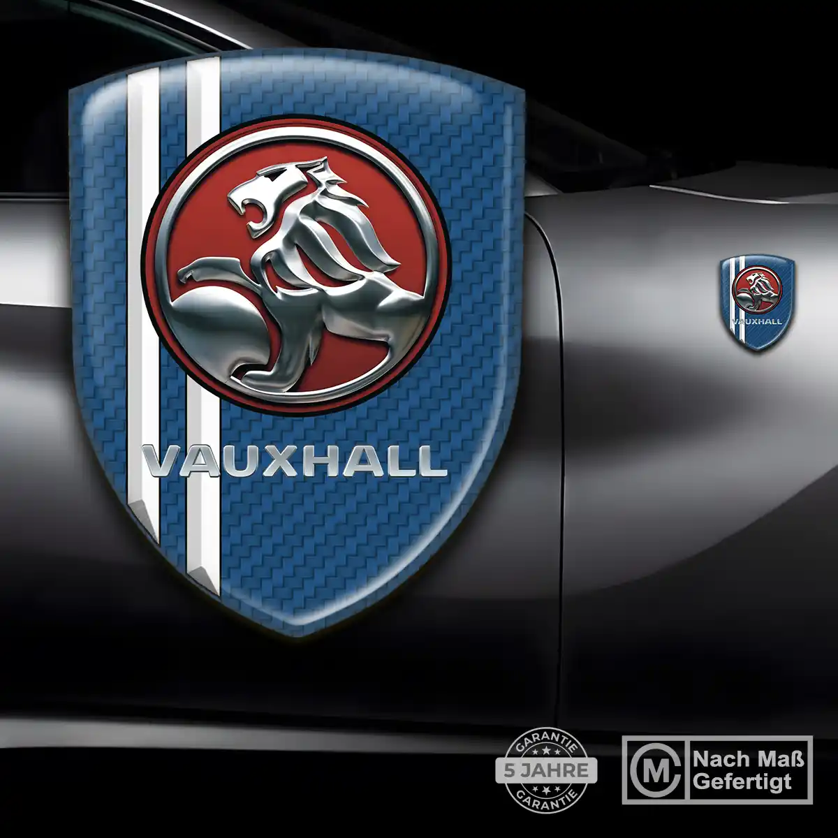 Vauxhall Aufkleber Emblem Wappen Premium-Edition