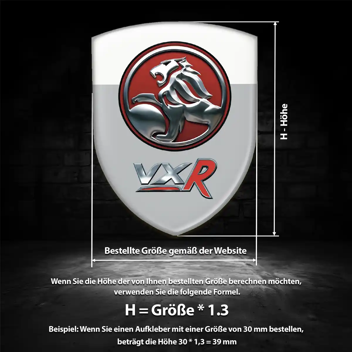 Vauxhall Aufkleber Embleme Silikon Anspruchsvolles Design