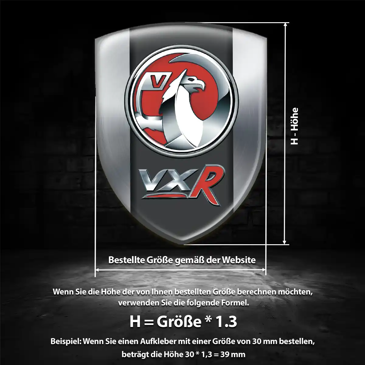 Vauxhall Aufkleber Embleme Silikon Elegantes Design