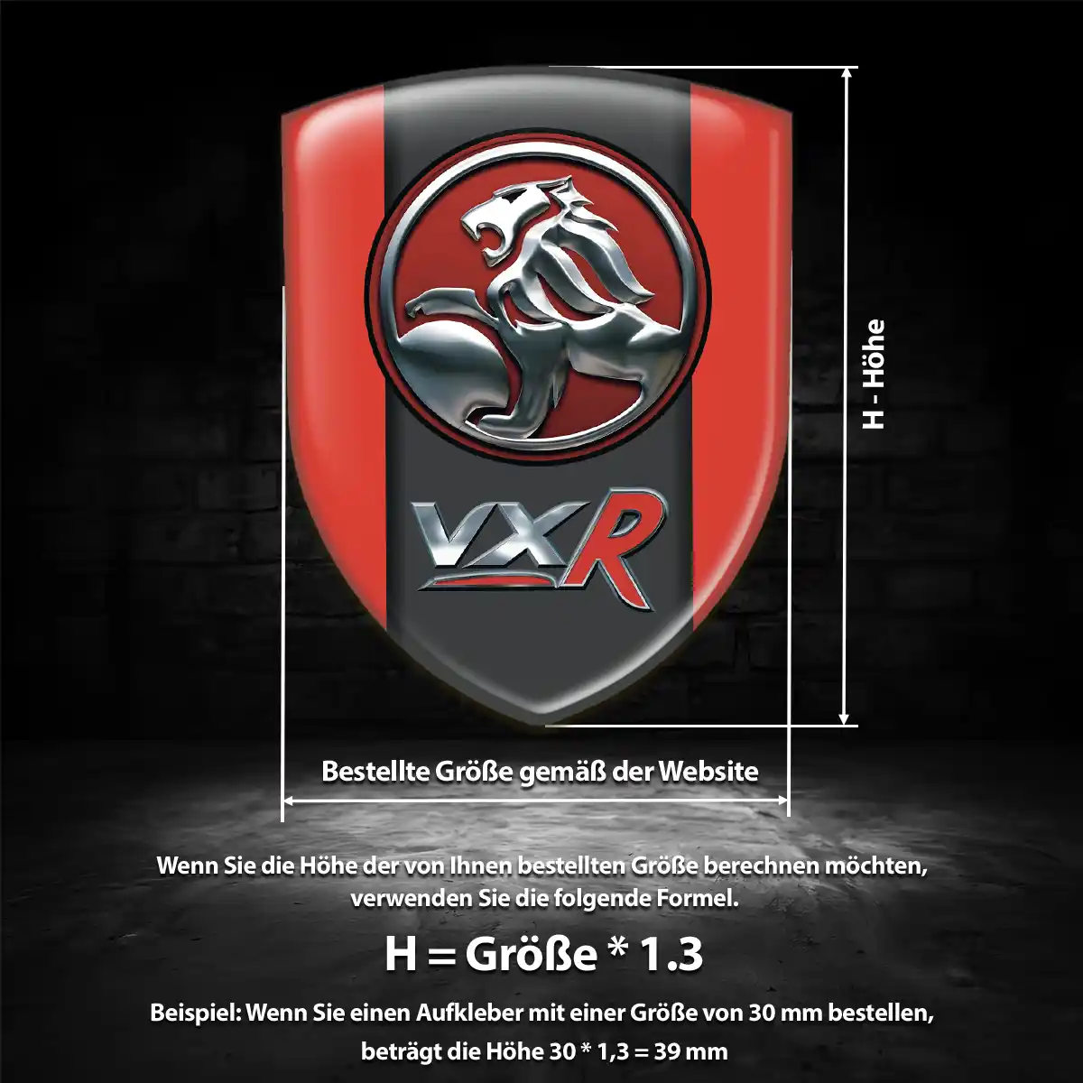 Vauxhall Aufkleber Embleme Silikon Exterieurdesign