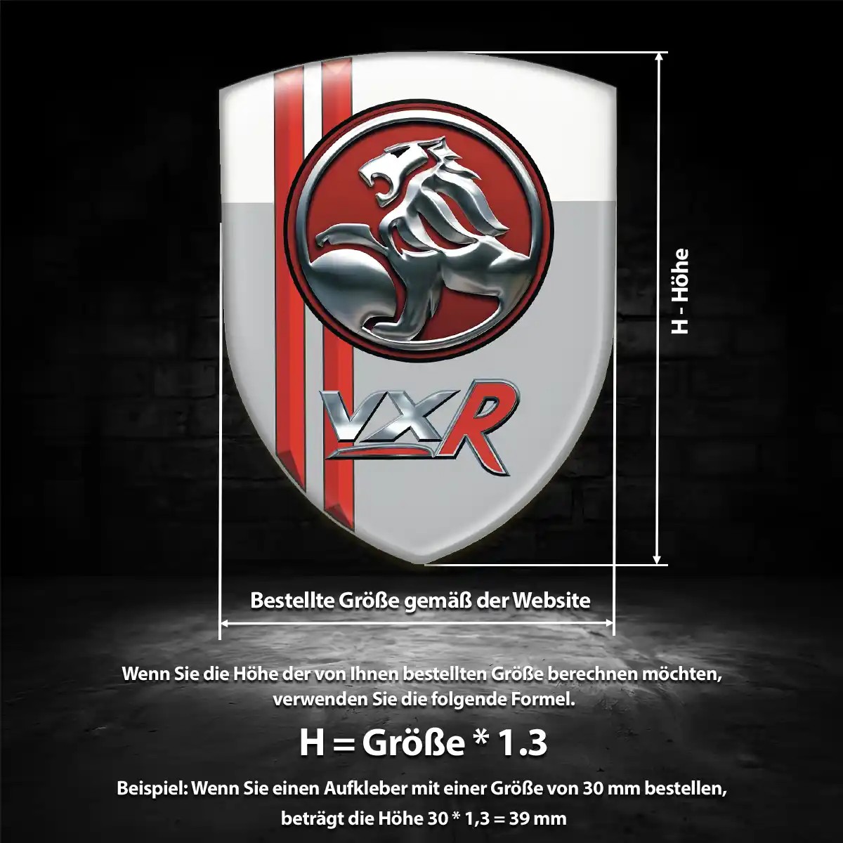 Vauxhall Aufkleber Embleme Silikon Hochwertiges Harz