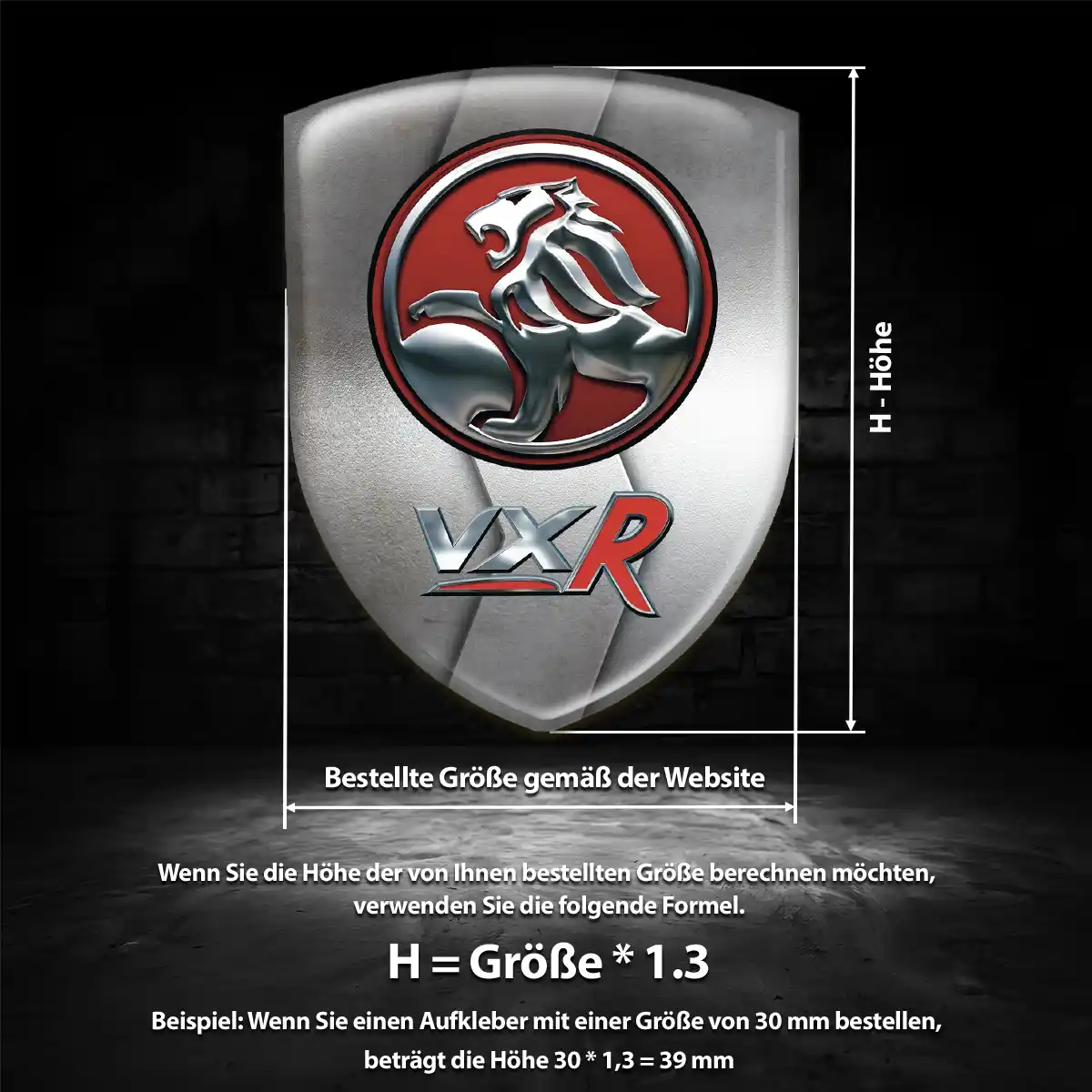Vauxhall Aufkleber Embleme Silikon Premiumqualität