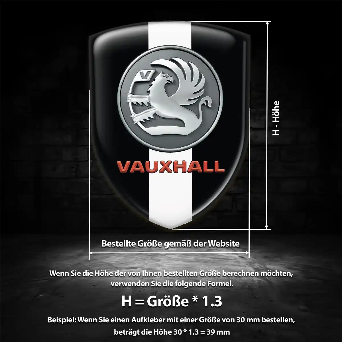 Vauxhall Aufkleber Exterieurdesign