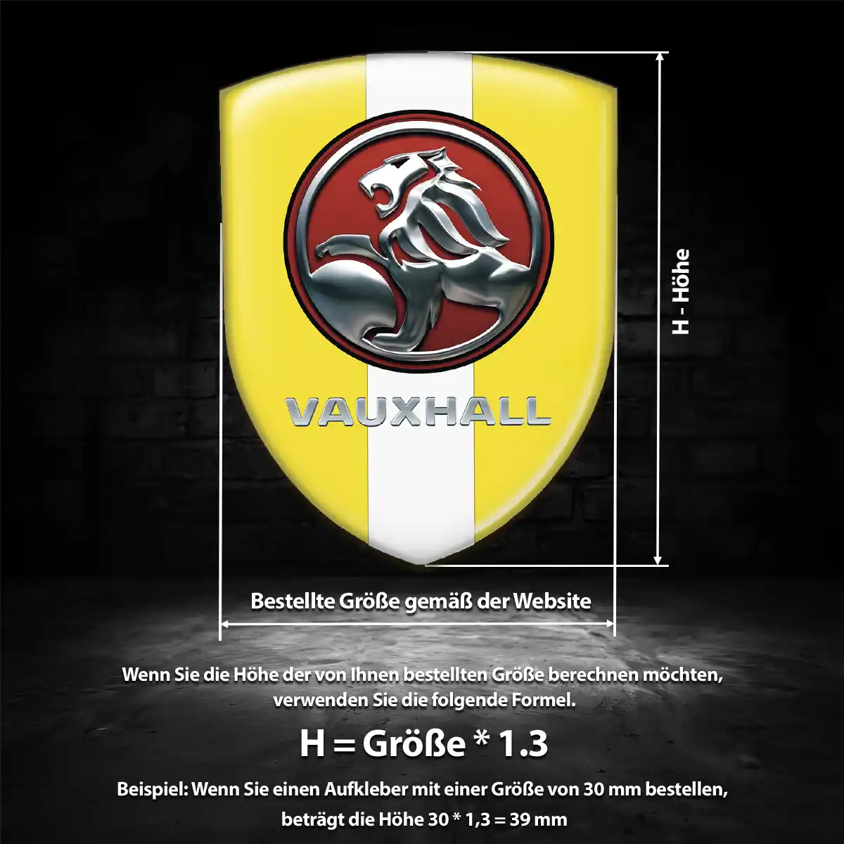 Vauxhall Aufkleber Hohe Qualität
