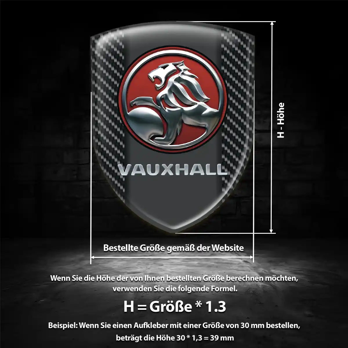 Vauxhall Aufkleber Premium-Edition