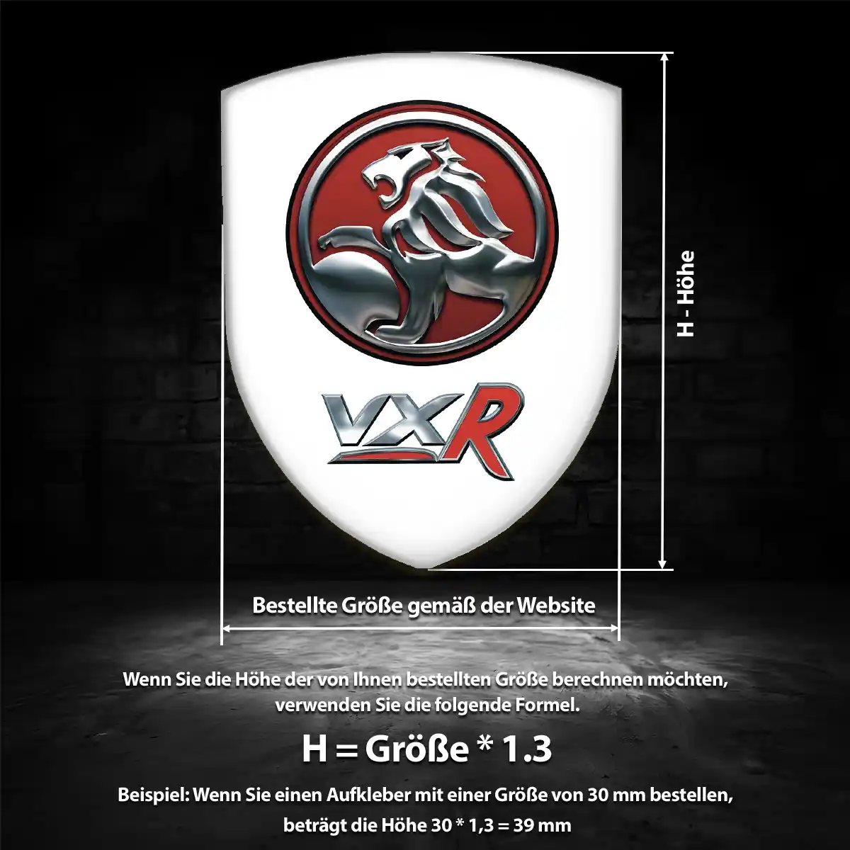 Vauxhall Aufkleber Silikon Embleme Anspruchsvolles Design
