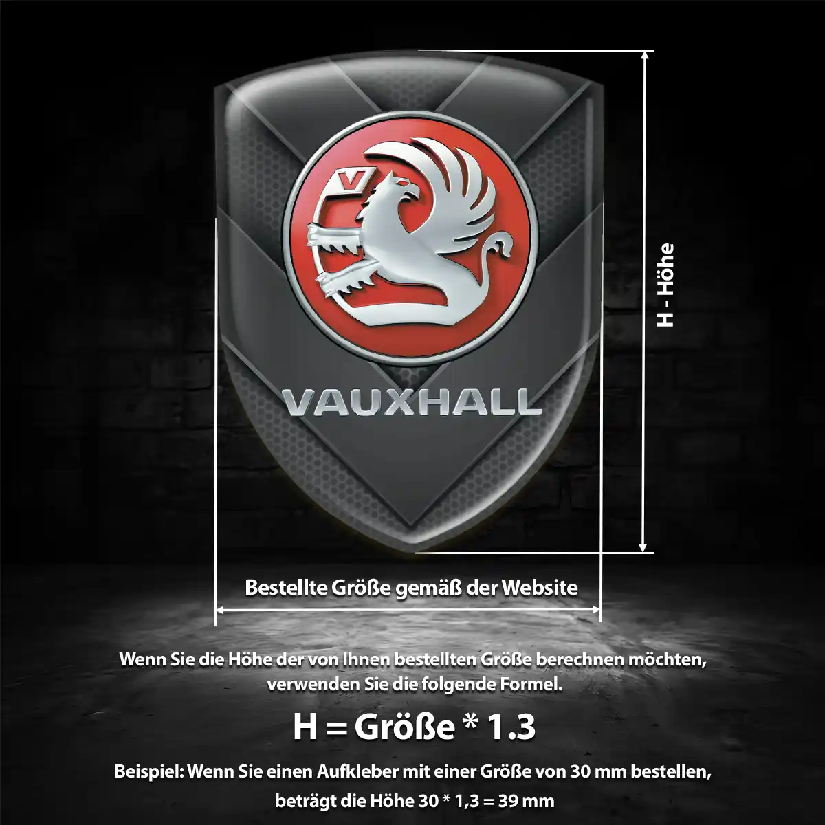 Vauxhall Aufkleber Silikon Embleme Auto Interieurdesign