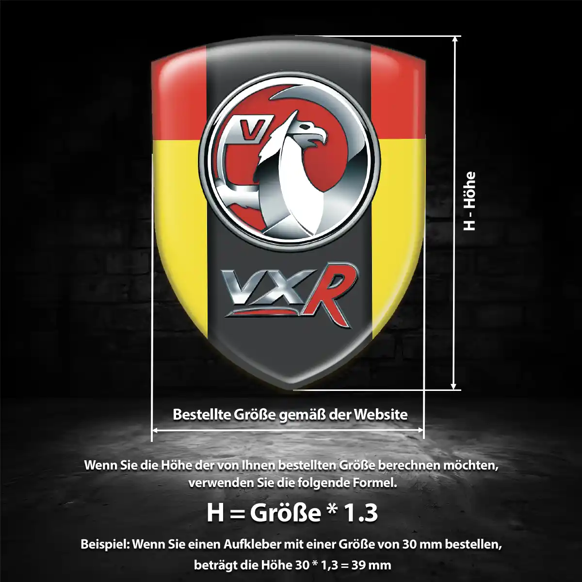 Vauxhall Aufkleber Silikon Embleme Auto Limitierte Auflage