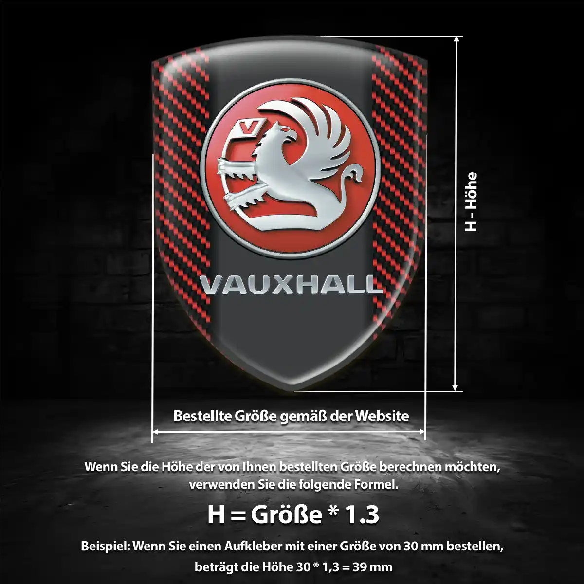 Vauxhall Aufkleber Silikon Embleme Auto Modernes Design