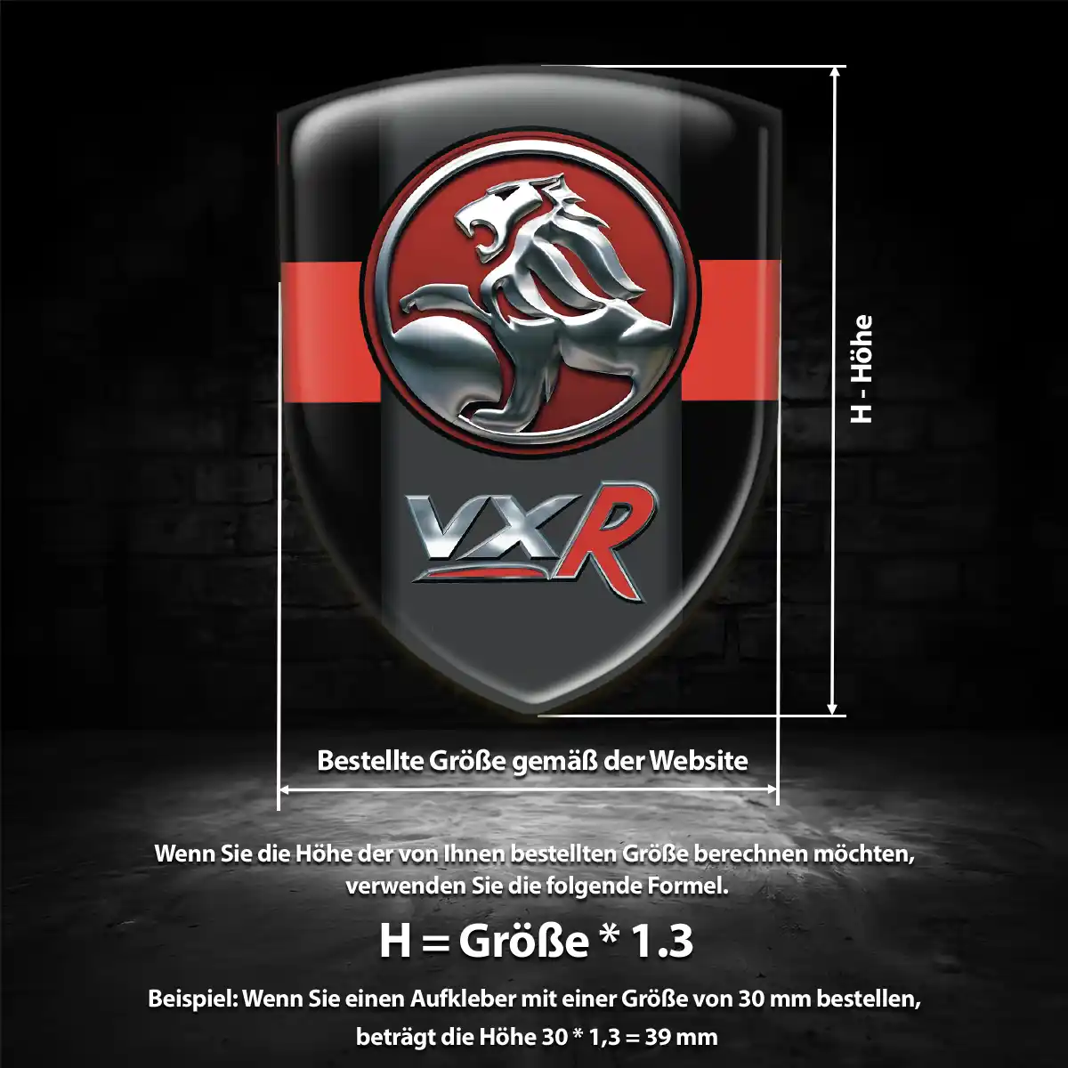 Vauxhall Aufkleber Silikon Embleme Auto Tuningfahrzeug