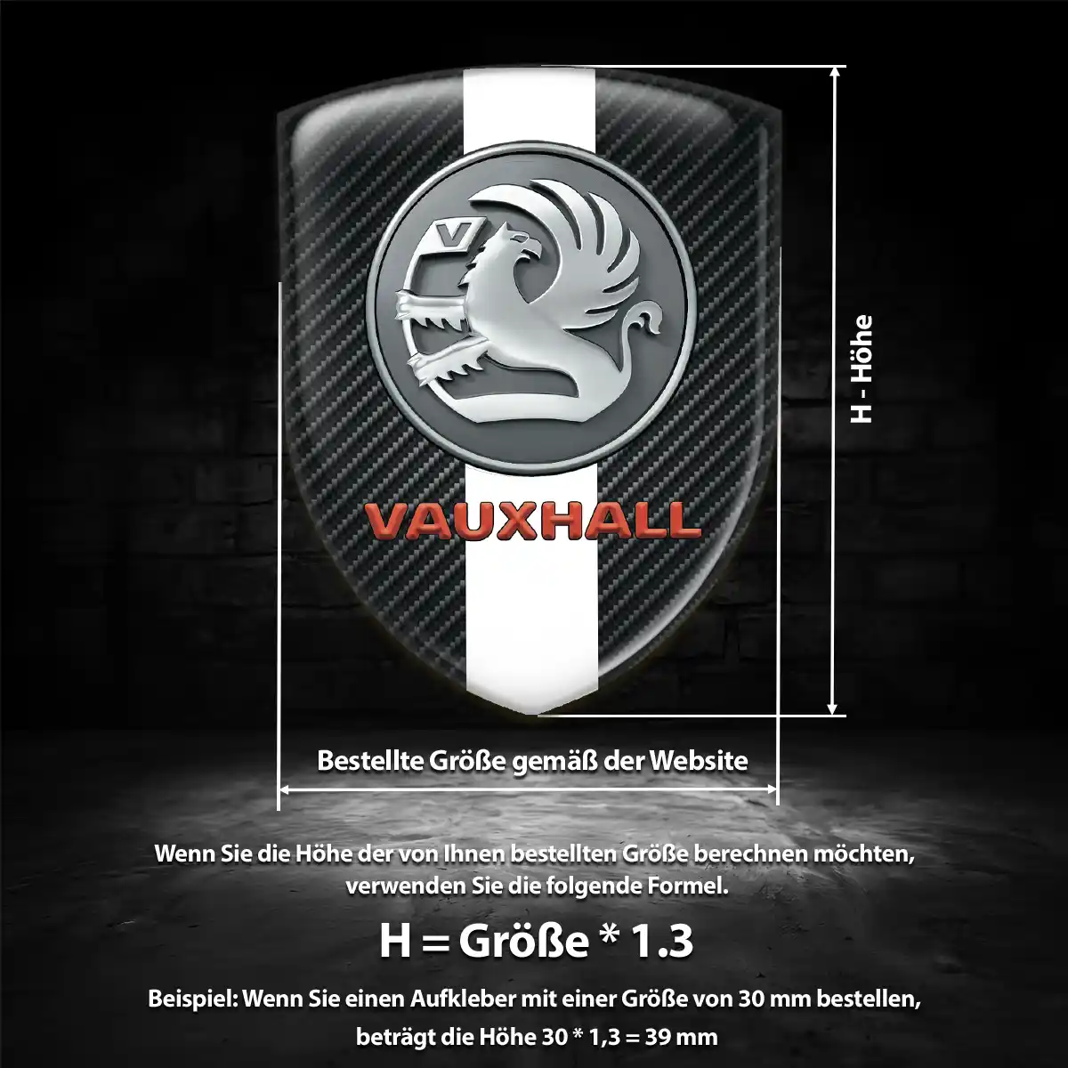 Vauxhall Aufkleber Wappen Anspruchsvolles Design