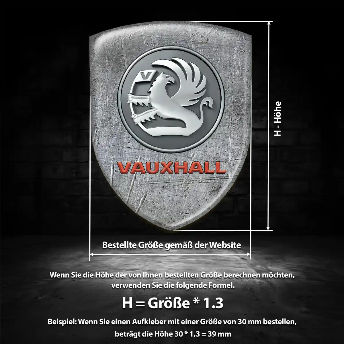 Vauxhall Aufkleber Wappen Auto Markenedition