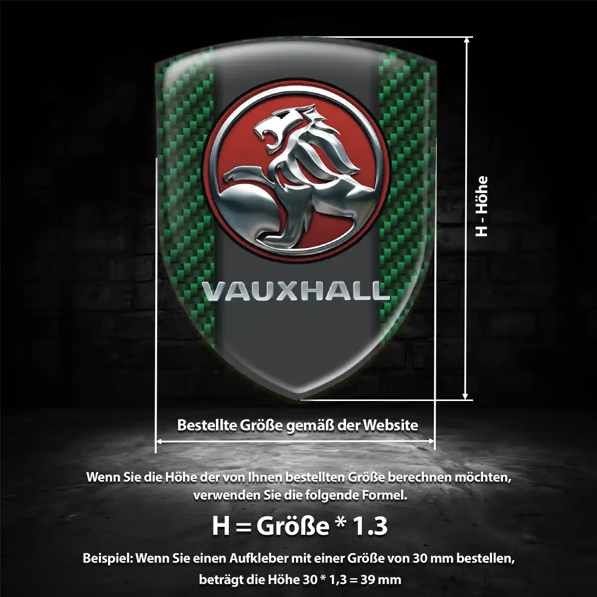 Vauxhall Aufkleber Wappen Auto Premiumqualität