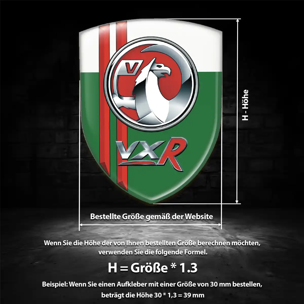 Vauxhall Aufkleber Wappen Emblem Ausdrucksstarkes Design