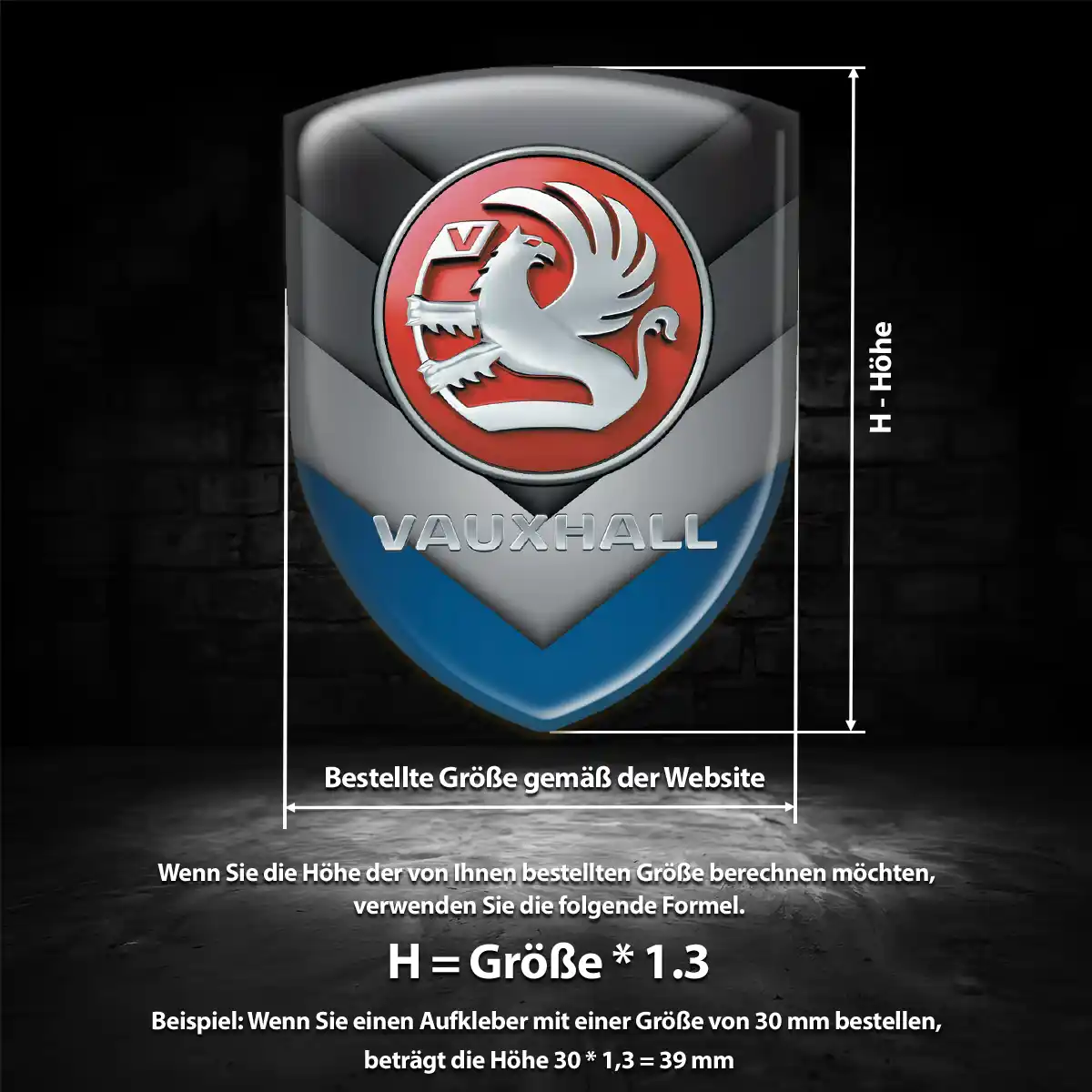 Vauxhall Aufkleber Wappen Emblem Auto Exterieurdesign