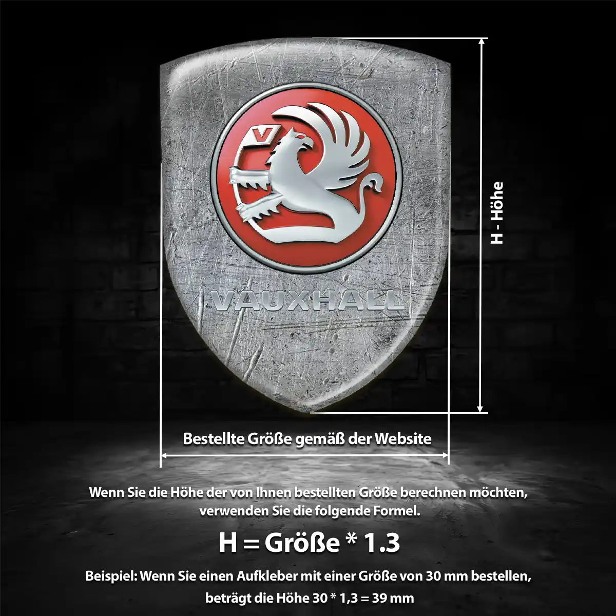 Vauxhall Aufkleber Wappen Emblem Auto Hohe Qualität