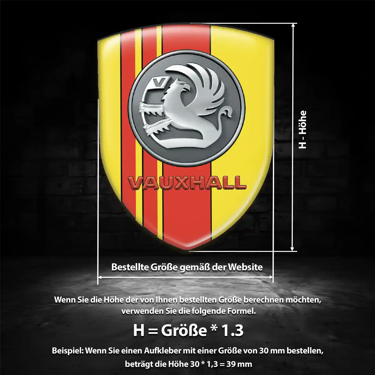 Vauxhall Aufkleber Wappen Emblem Auto Interieurdesign