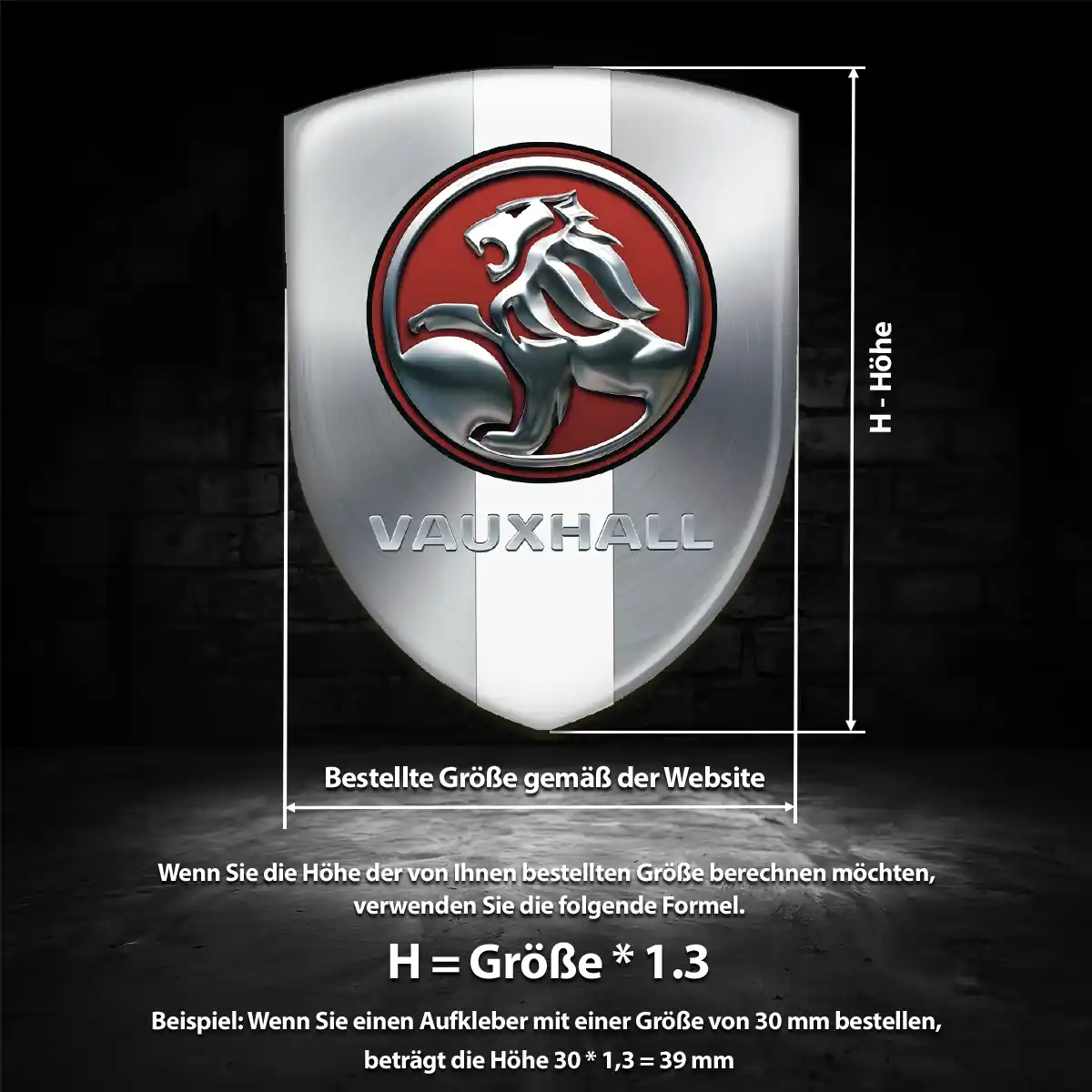 Vauxhall Aufkleber Wappen Emblem Auto Premiumqualität