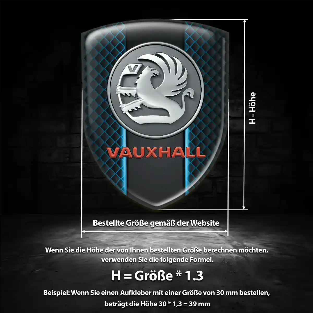Vauxhall Aufkleber Wappen Emblem Auto Stilvolles Design