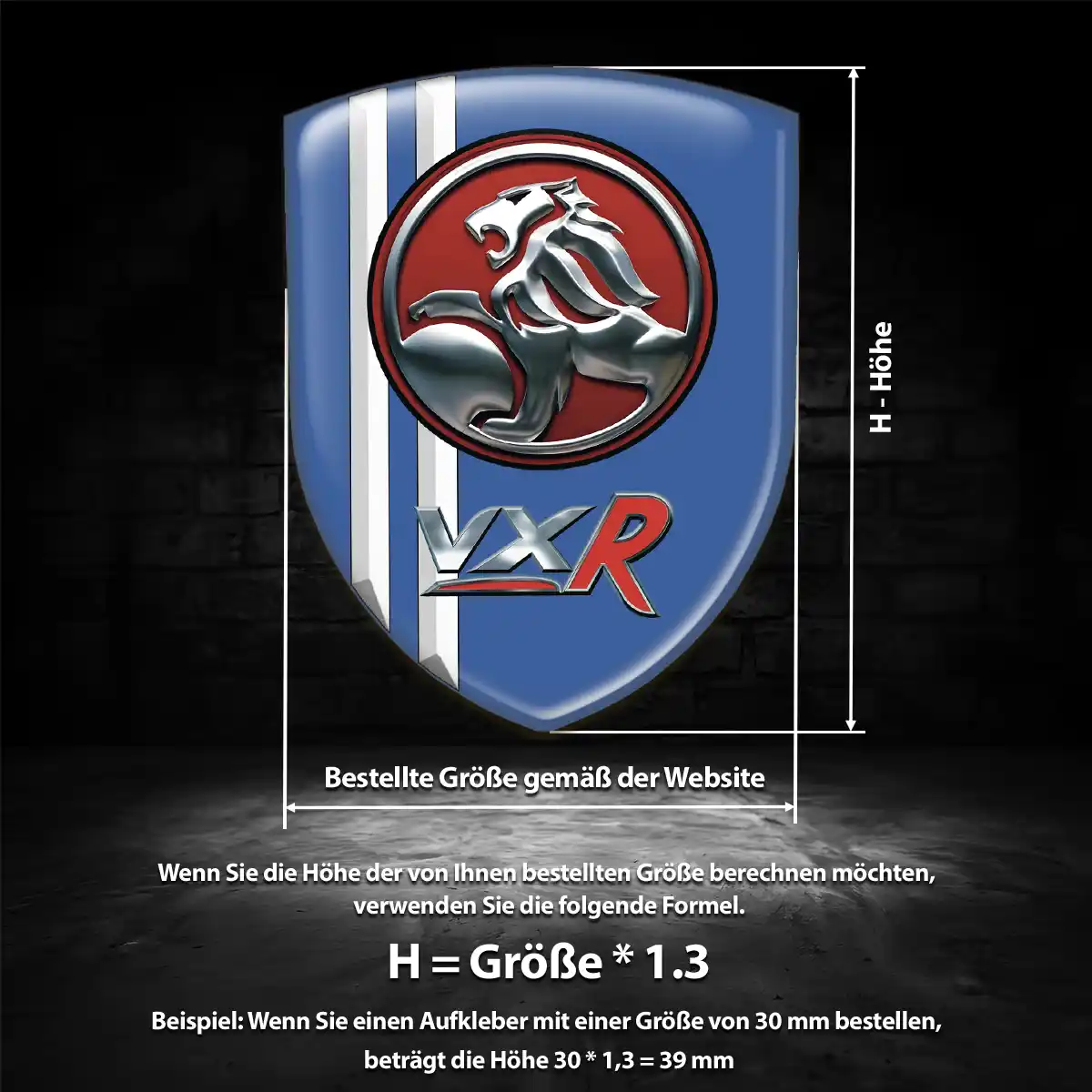 Vauxhall Aufkleber Wappen Emblem Auto Tuningfahrzeug