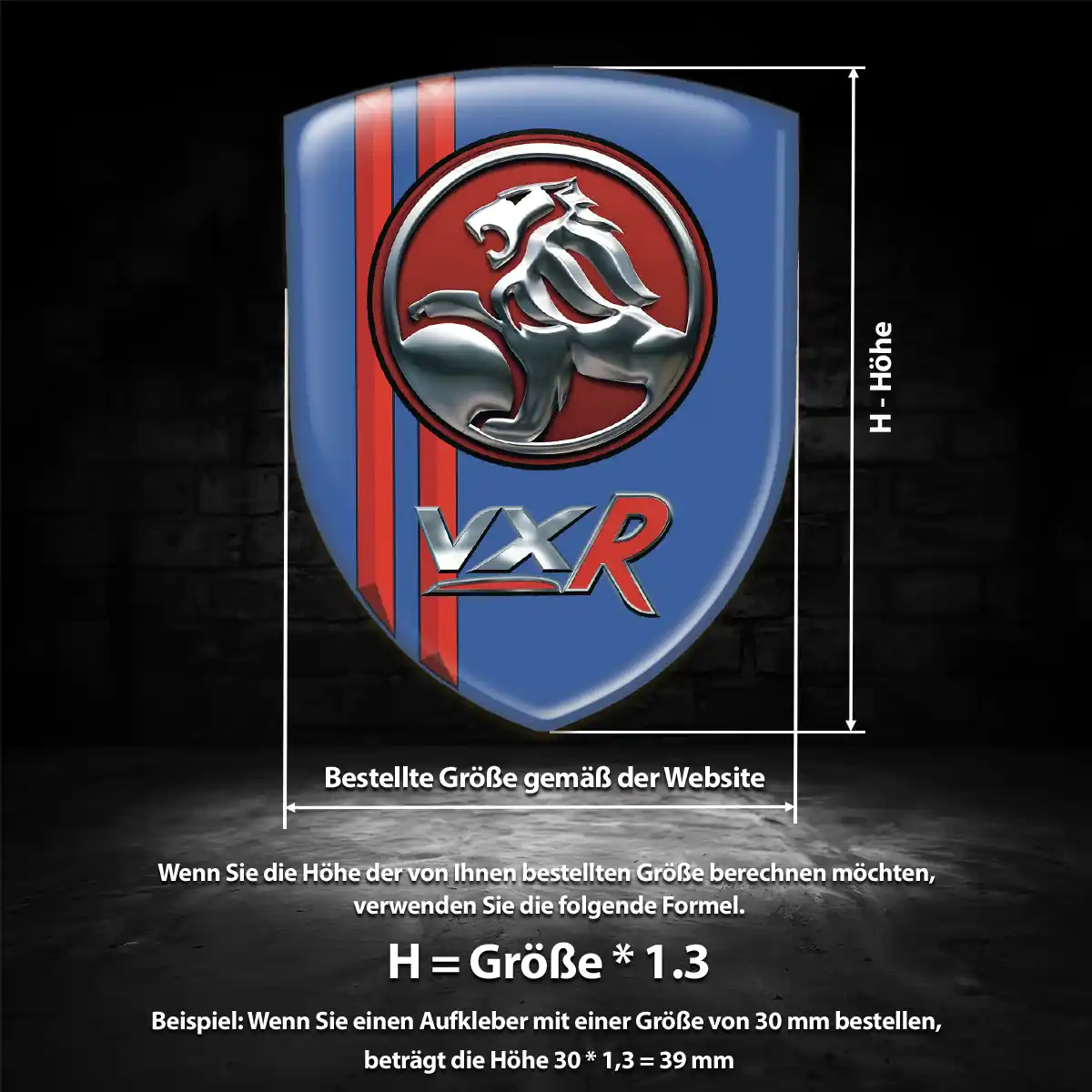Vauxhall Aufkleber Wappen Emblem Edles Design