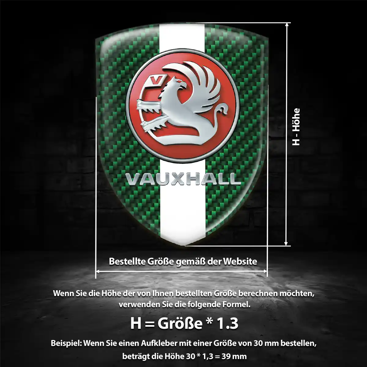 Vauxhall Aufkleber Wappen Emblem Hohe Qualität