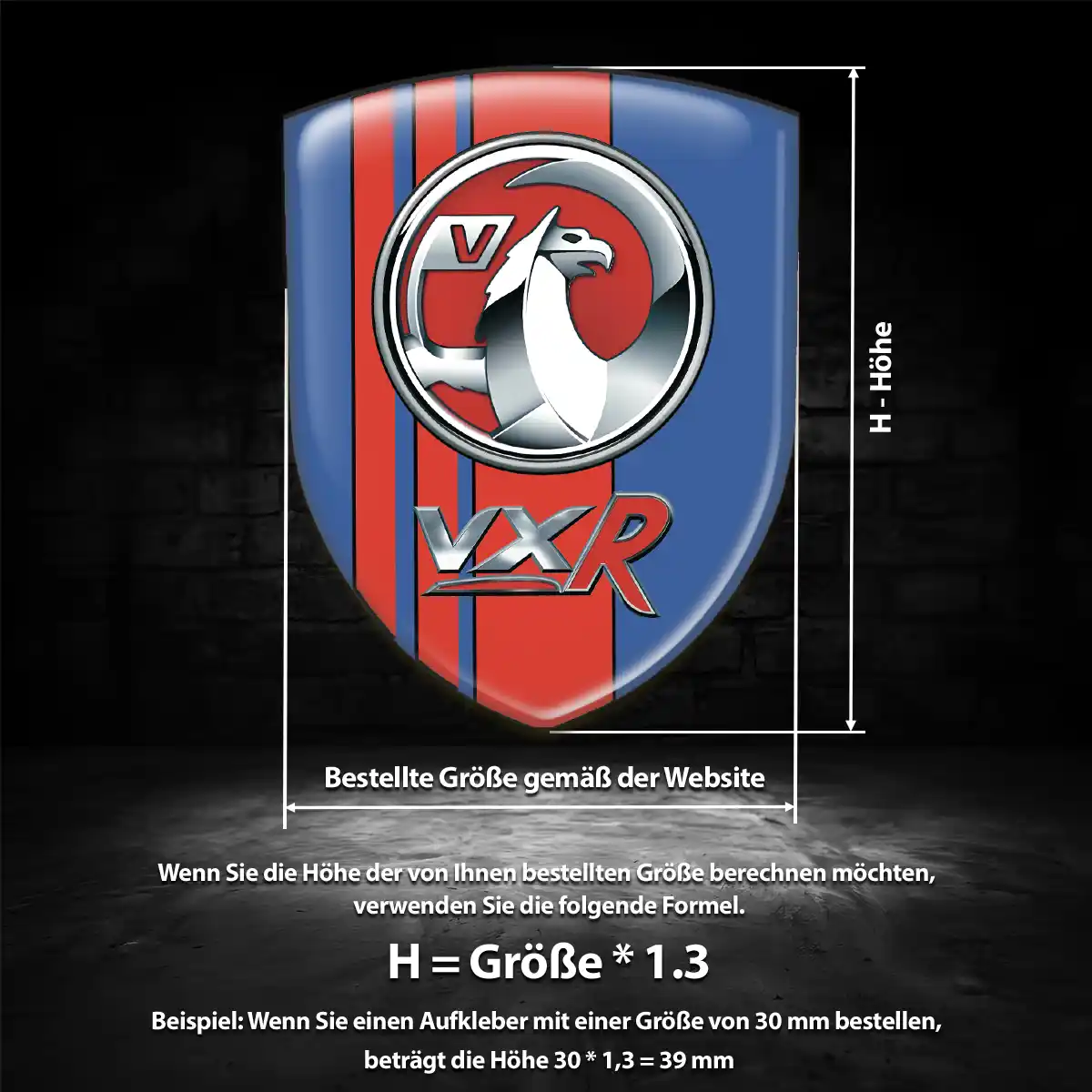 Vauxhall Aufkleber Wappen Emblem Markenedition