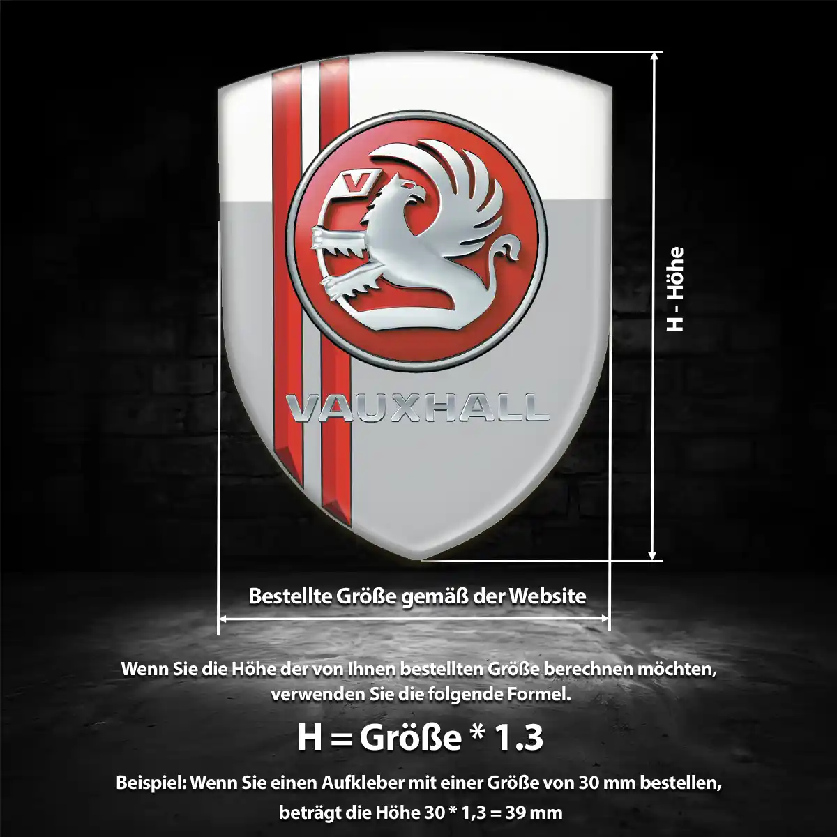 Vauxhall Aufkleber Wappen Exterieurdesign