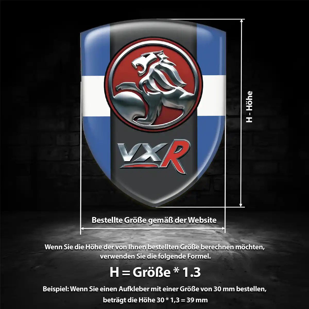 Vauxhall Aufkleber Wappen Hohe Qualität