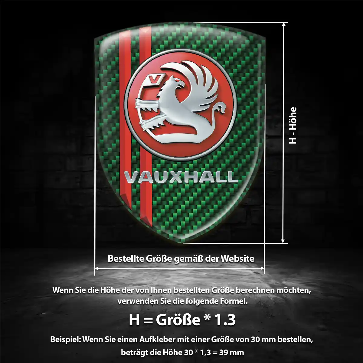 Vauxhall Aufkleber Wappen Limitierte Auflage