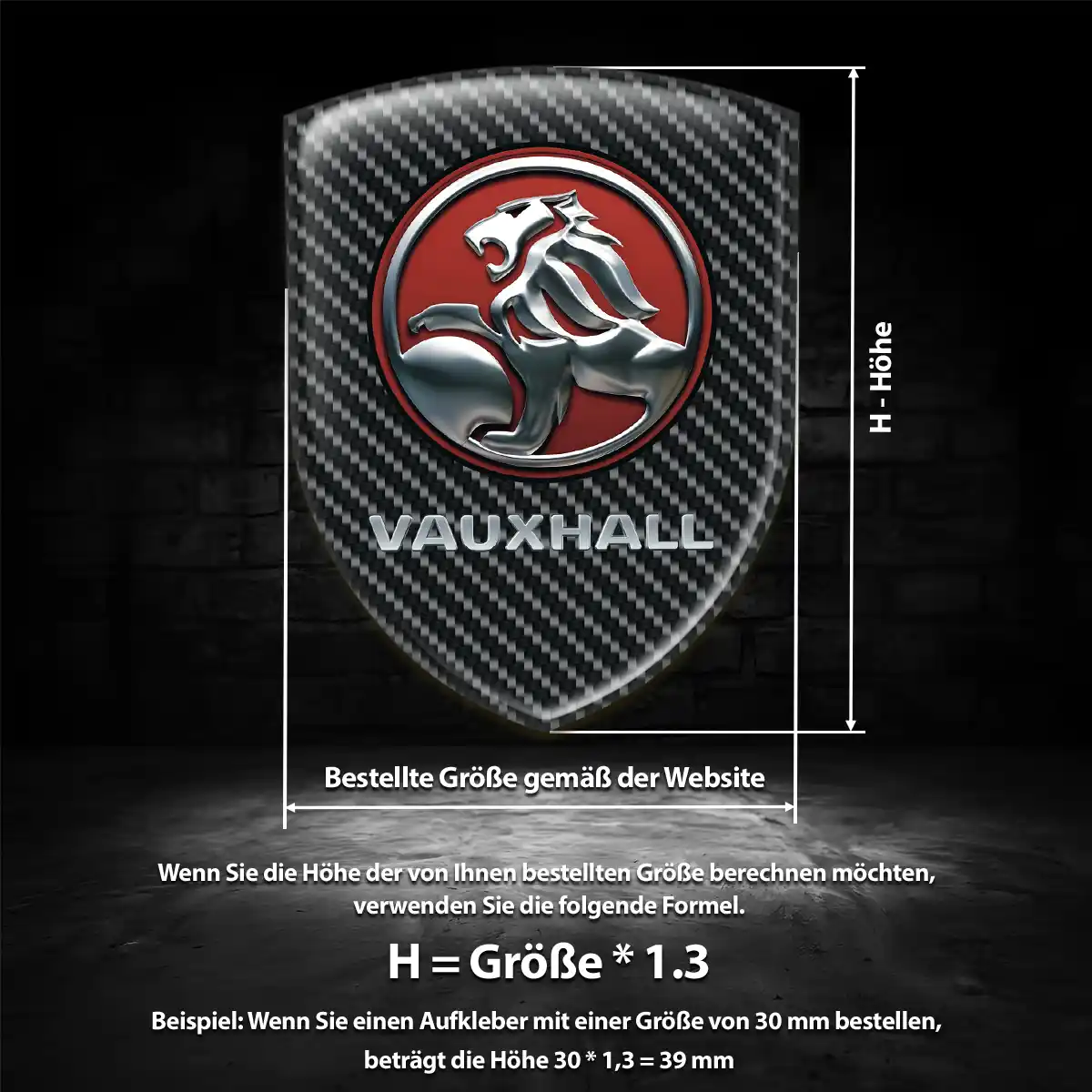 Vauxhall Aufkleber Wappen Stilvolles Design