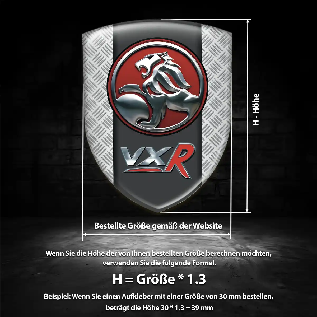 Vauxhall Aufkleber Wappen Tuningfahrzeug