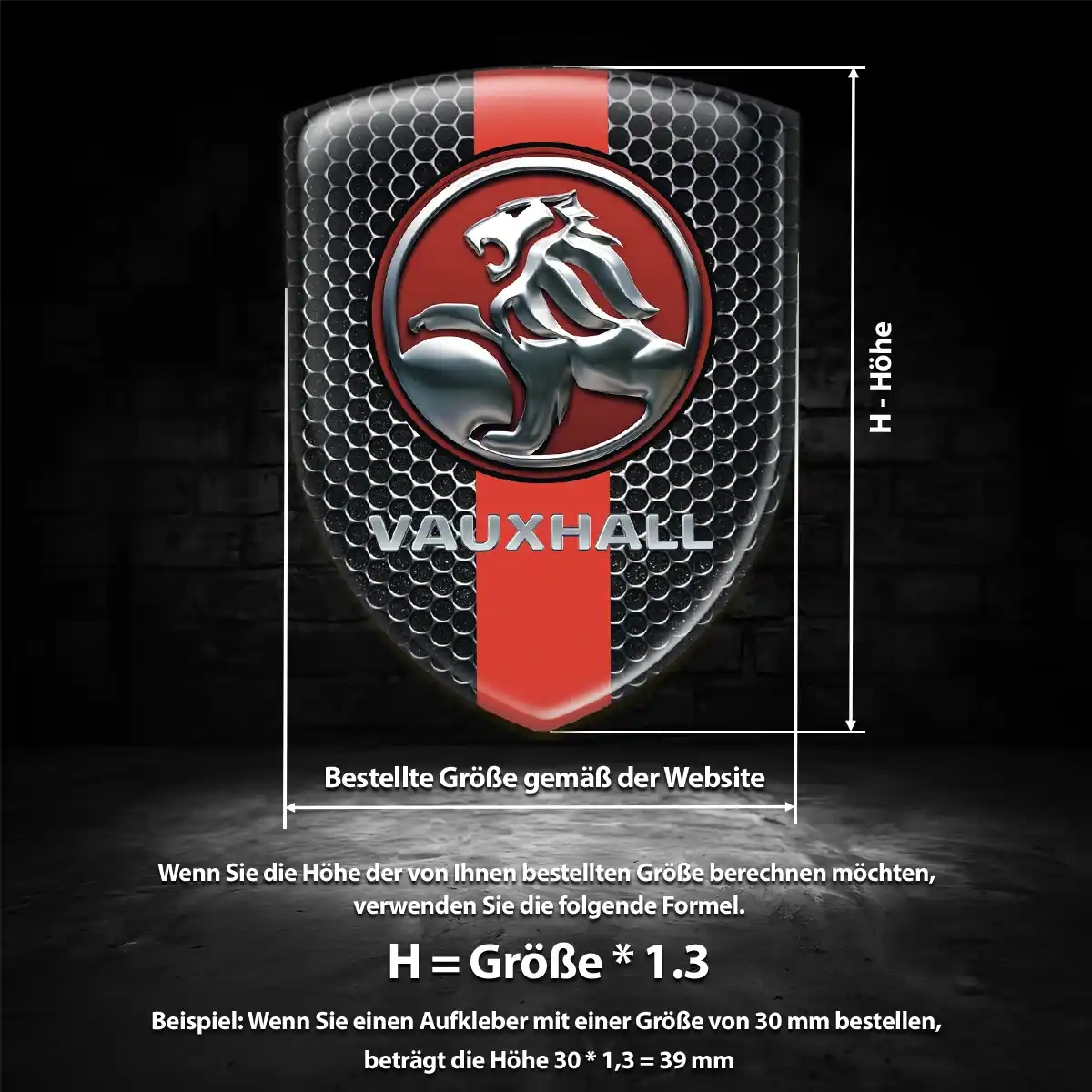 Vauxhall Emblem Aufkleber Anspruchsvolles Design