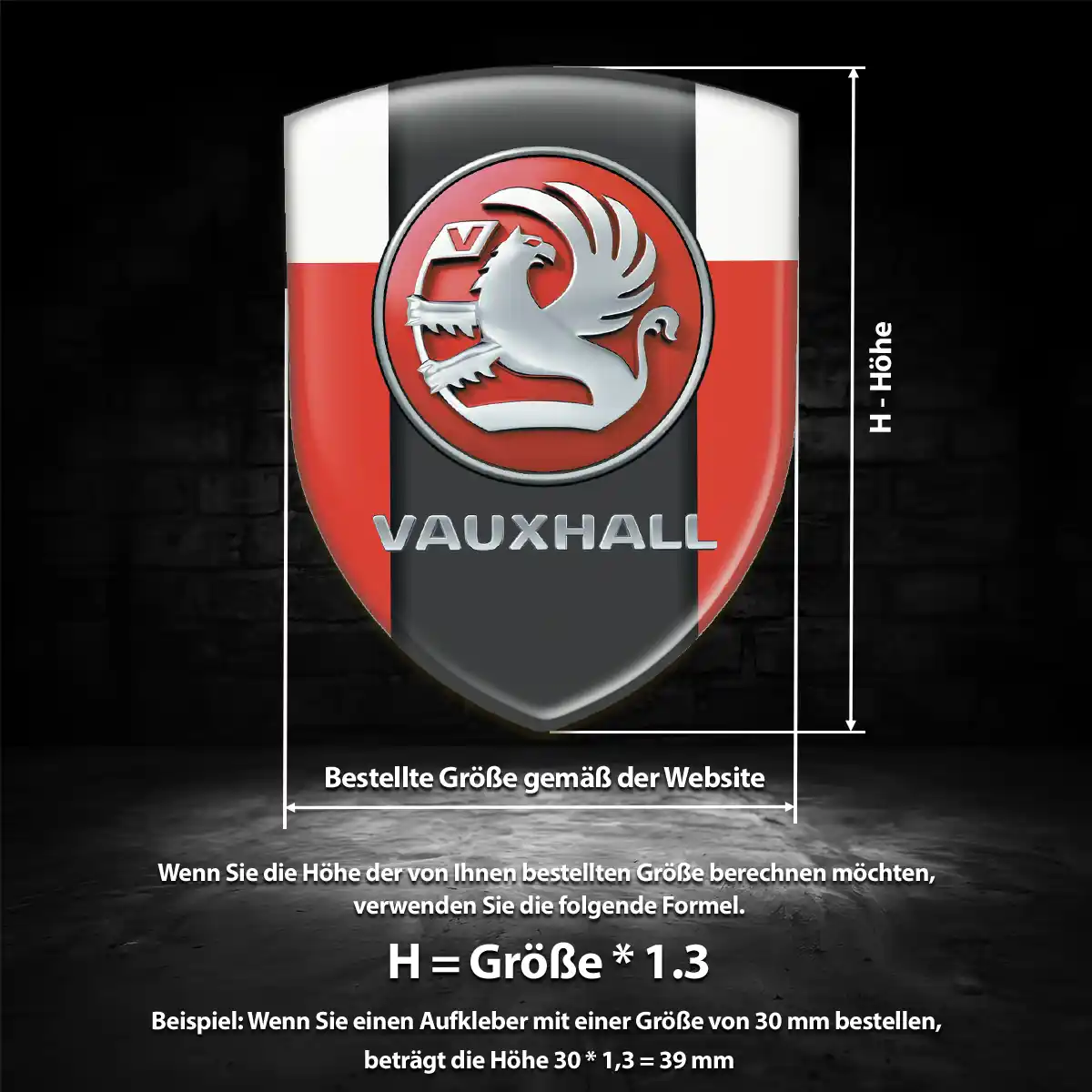 Vauxhall Emblem Aufkleber Auto Edles Design