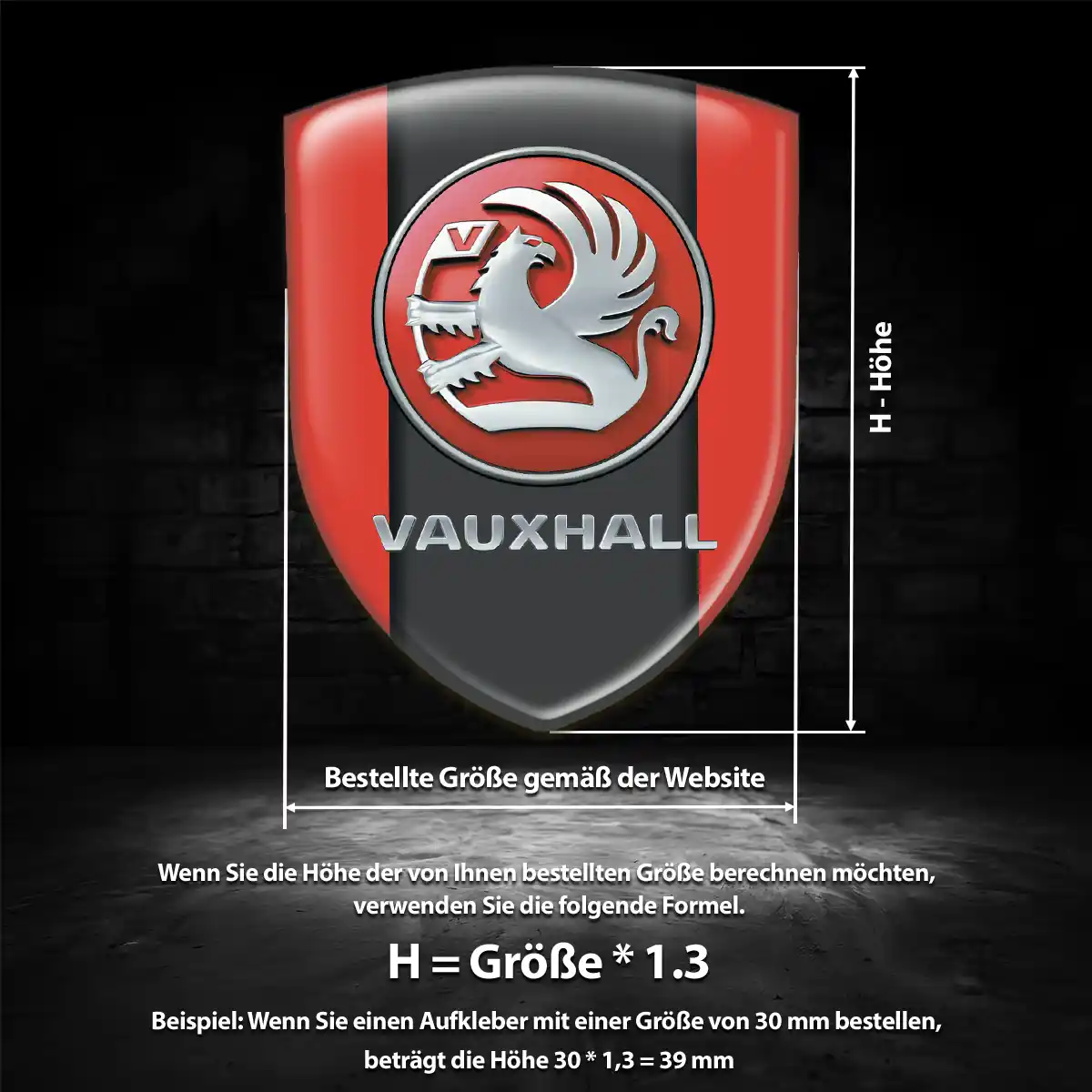 Vauxhall Emblem Aufkleber Auto Interieurdesign