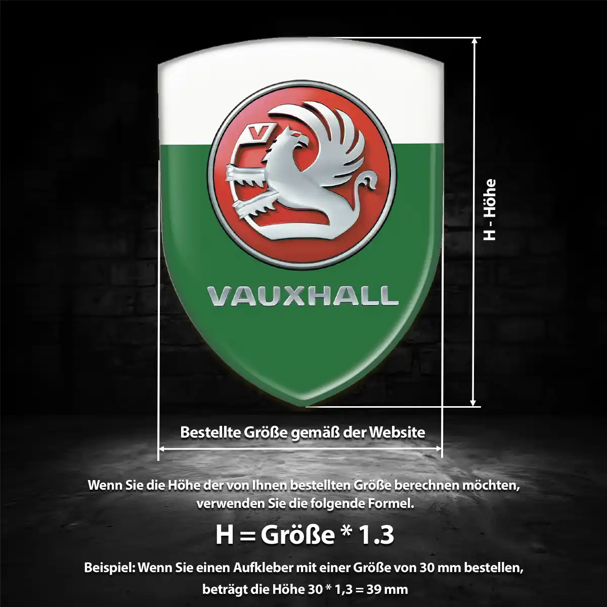 Vauxhall Emblem Aufkleber Auto Premiumqualität