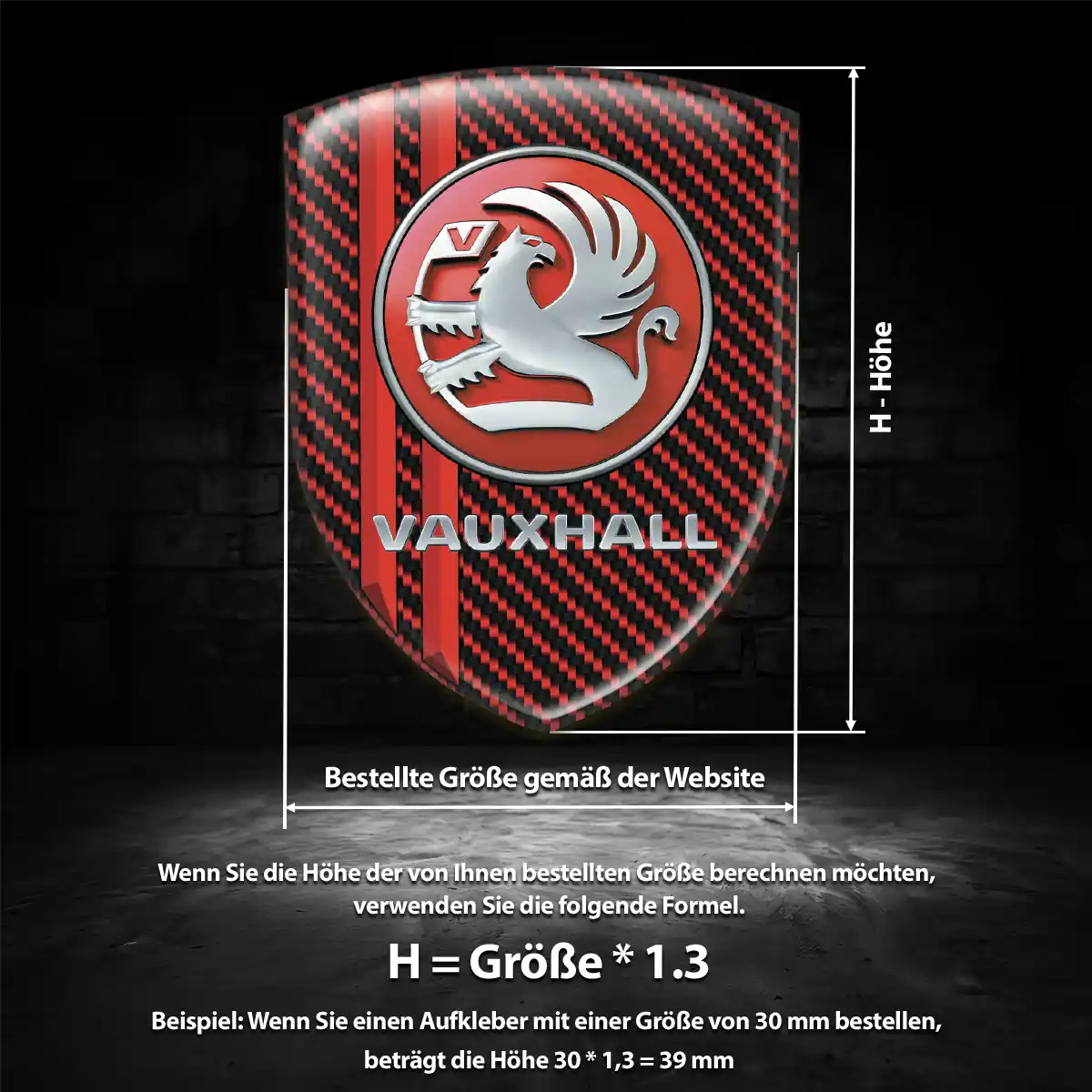 Vauxhall Emblem Aufkleber Auto Tuningfahrzeug
