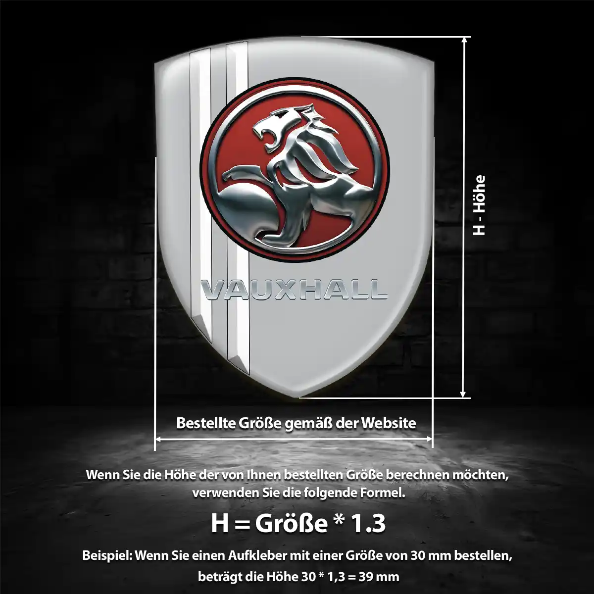 Vauxhall Emblem Aufkleber Elegantes Design