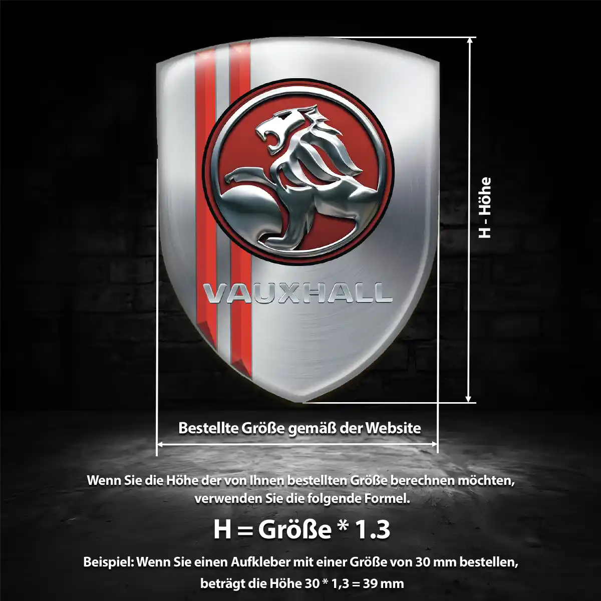 Vauxhall Emblem Aufkleber Exterieurdesign