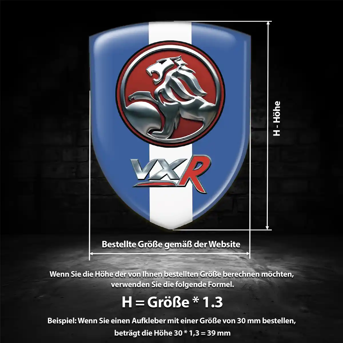 Vauxhall Emblem Aufkleber Interieurdesign