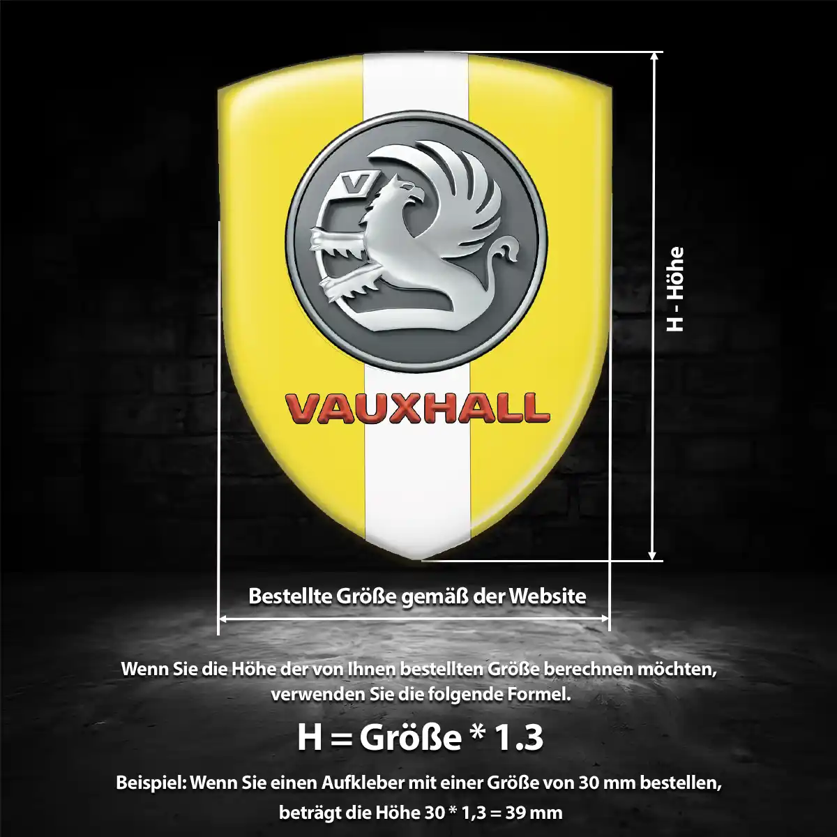 Vauxhall Emblem Aufkleber Limitierte Auflage