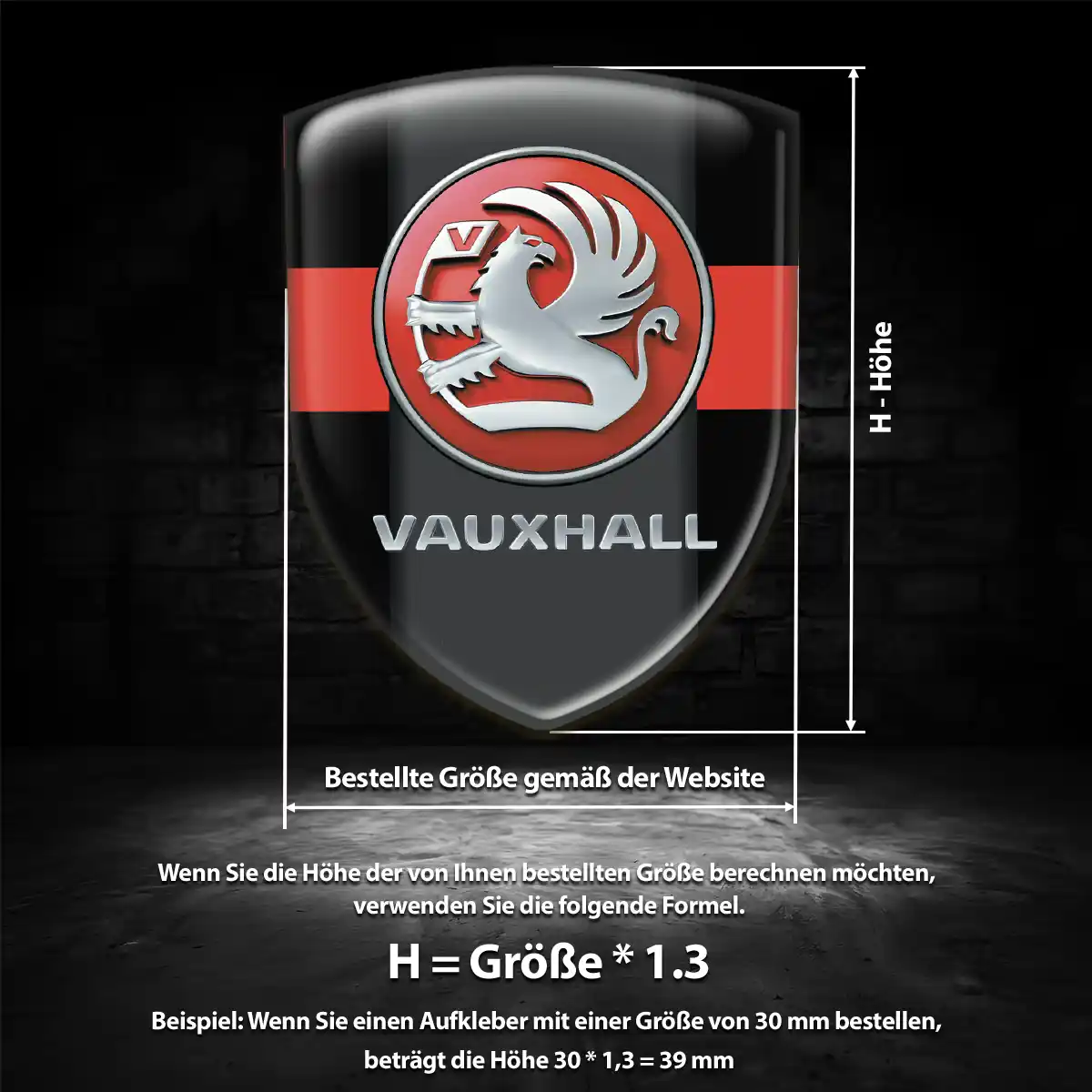 Vauxhall Emblem Aufkleber Markenedition
