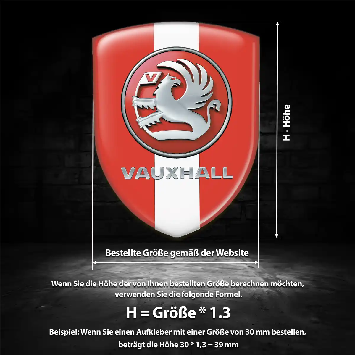 Vauxhall Emblem Aufkleber Modernes Design