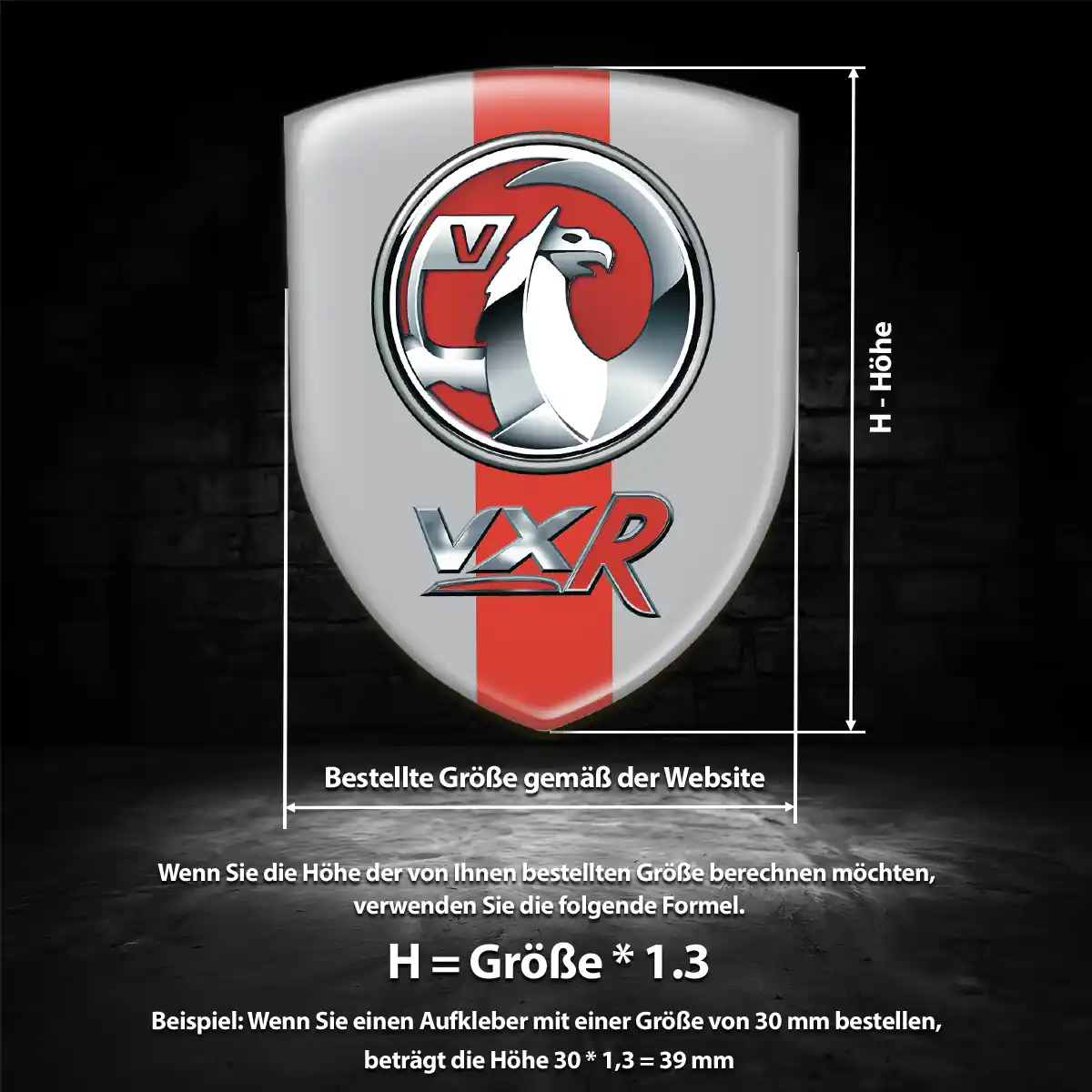 Vauxhall Emblem Aufkleber Premiumqualität