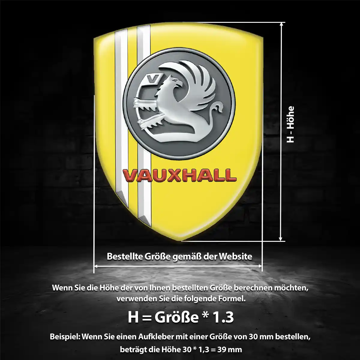 Vauxhall Emblem Aufkleber Stilvolles Design