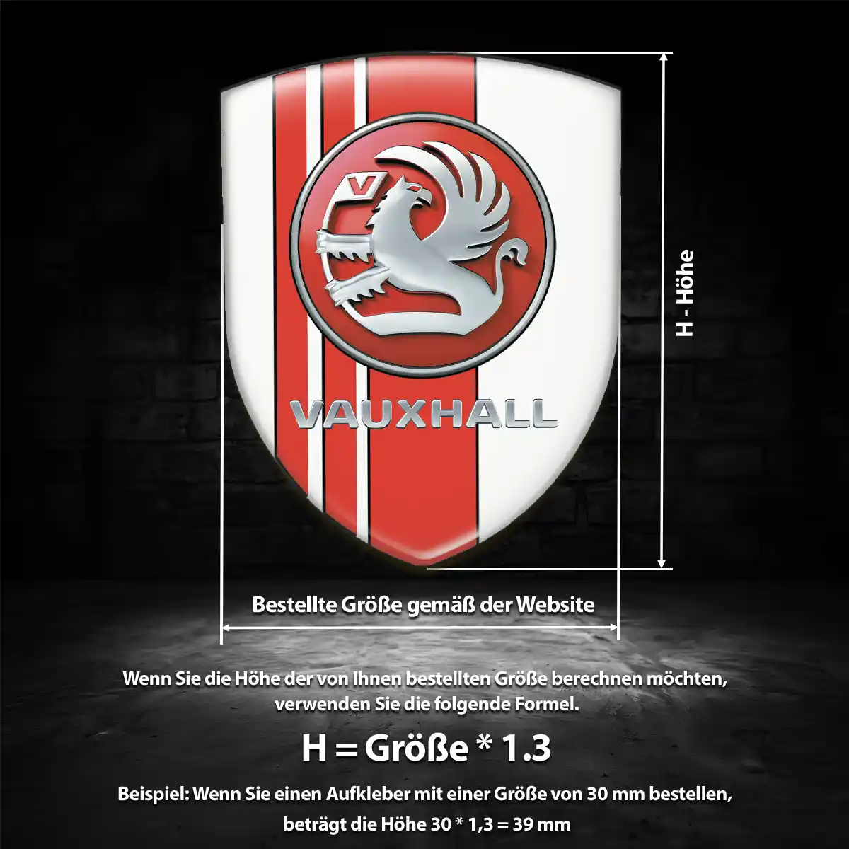Vauxhall Emblem Aufkleber Wappen Auto Elegantes Design