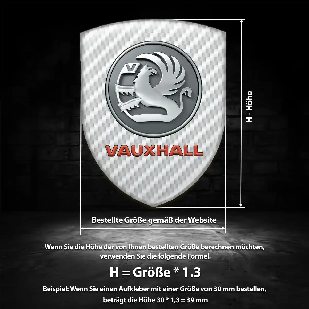 Vauxhall Emblem Aufkleber Wappen Auto Exterieurdesign